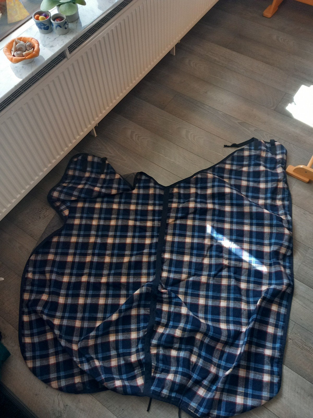 Zweetdeken paard 108 cm, Ophalen of Verzenden, Gebruikt, Blauw, Deken