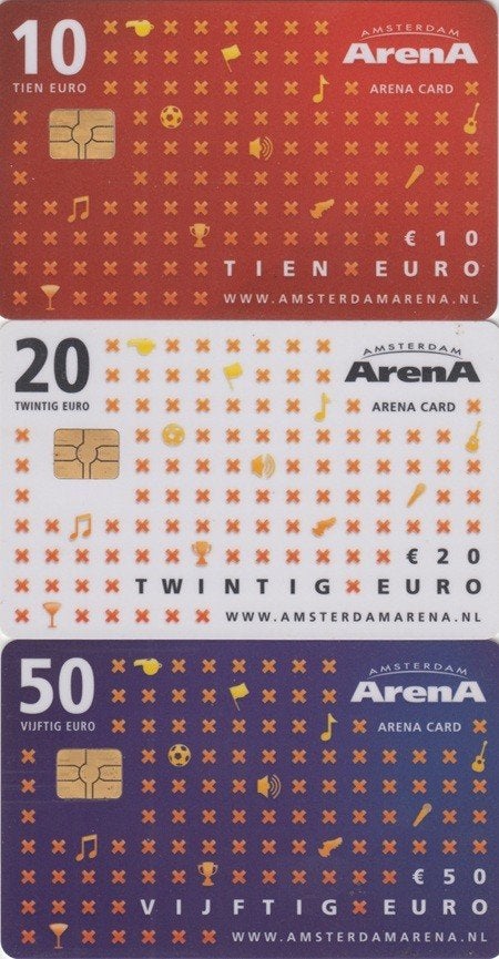 ArenA kaarten serie A127.01/03 Amsterdam ArenA Zomerserie, Ophalen of Verzenden, Nederland