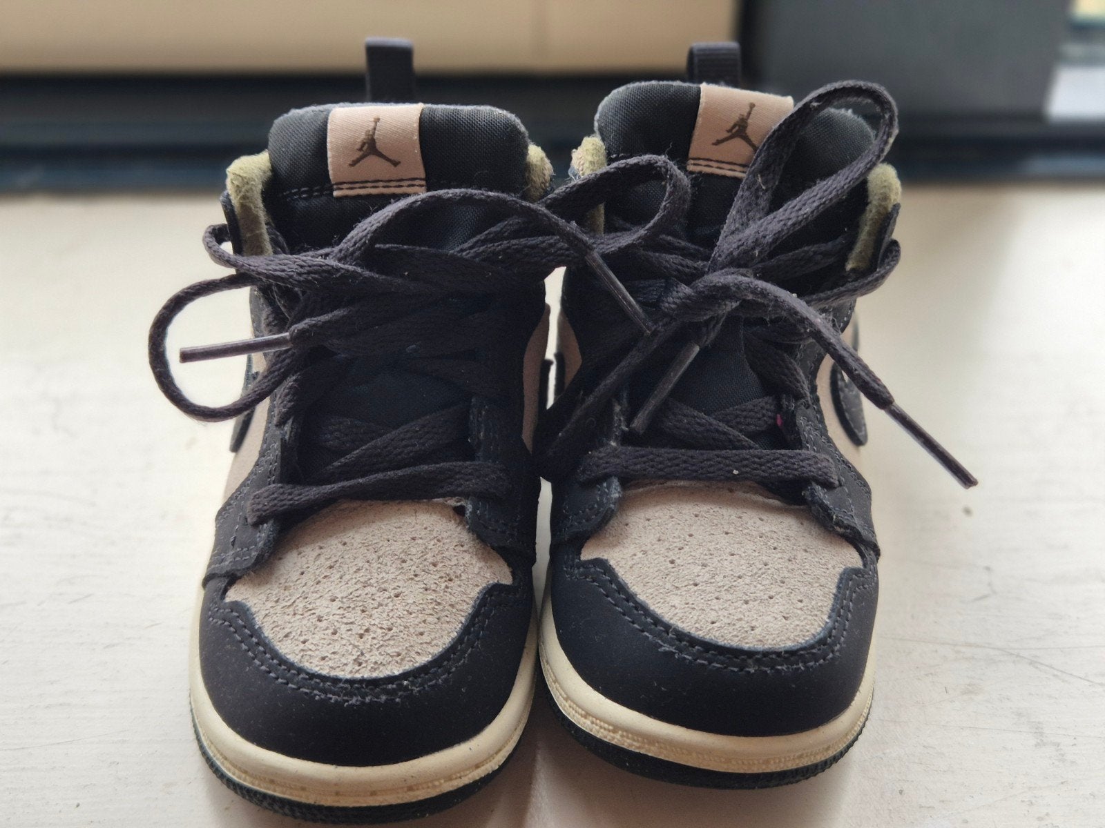 Jordan 1 Mid SE Craft sneakers voor baby's, Gebruikt, Jongen of Meisje, Schoenen, Ophalen of Verzenden