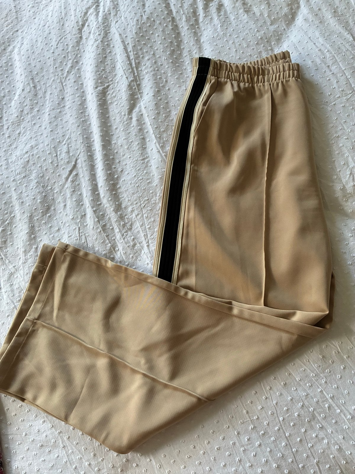 Shoeby broek met streep, maat XL, Kleding | Dames, Broeken en Pantalons, Beige, Maat 46/48 (XL) of groter, Ophalen of Verzenden