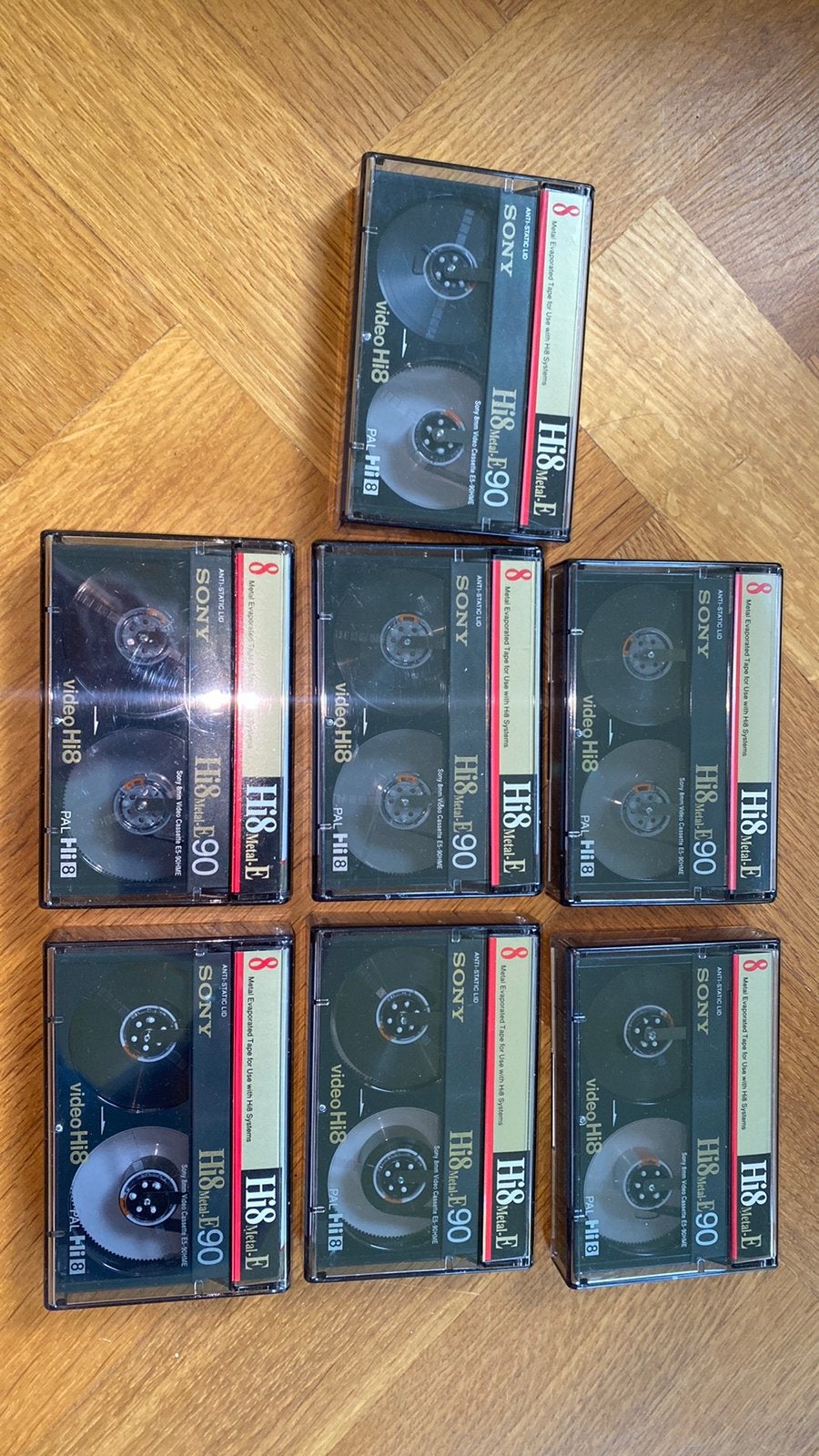 7x Hi8 video tape Sony, 20x of meer, Overige soorten, Ophalen of Verzenden, Zo goed als nieuw