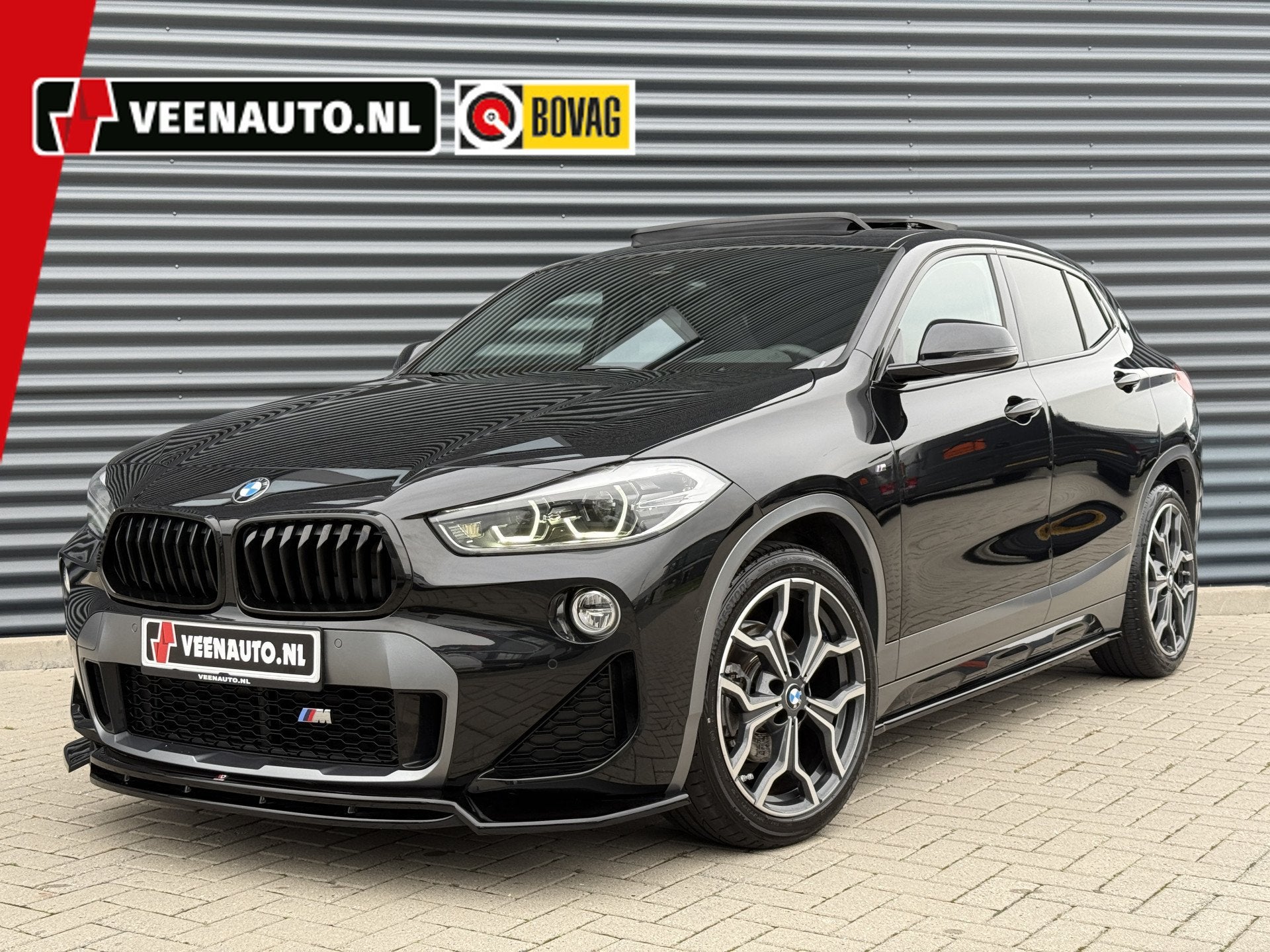 BMW X2 sDrive18i M-Sport X Pano/Camera/Alcantara (bj 2020), Auto's, Dealer onderhouden, Gebruikt, Alcantara, Zwart