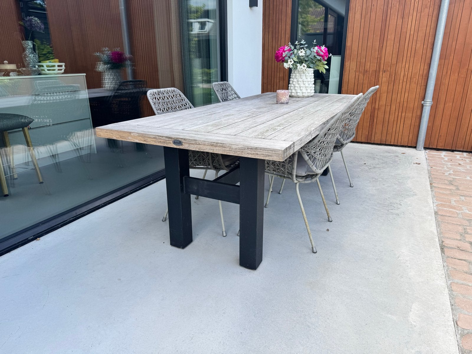 Hartman tuintafel Sophie Yasmani met 4 stoelen Applebee, Ophalen, 4 zitplaatsen, Gebruikt, Teakhout