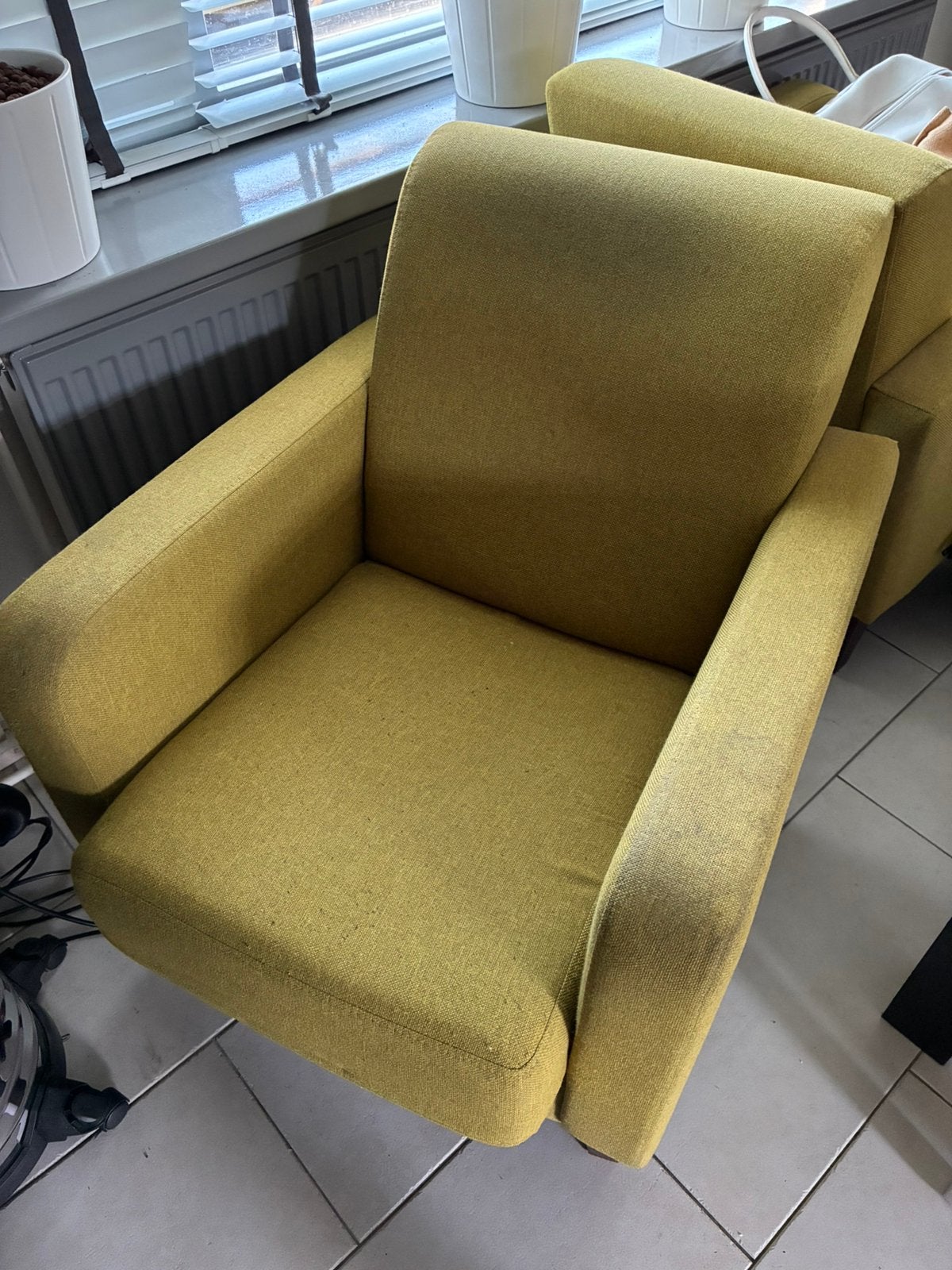 Ikea fauteuil 2x, Ophalen, Gebruikt, Minder dan 75 cm, Stof