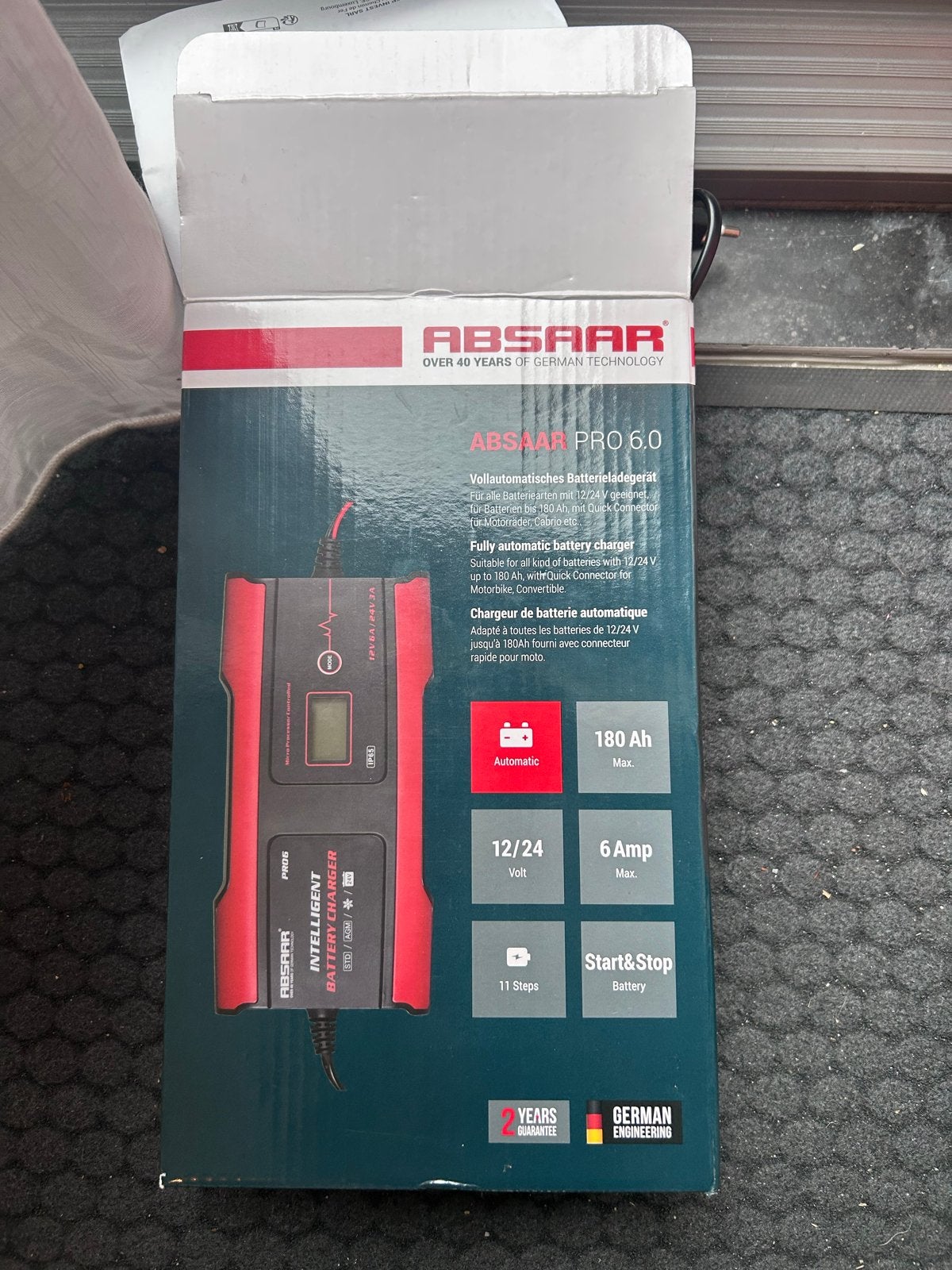 Absaar Pro 6.0 Automatische Acculader - 11 Stappen Smart Cha, Nieuw, Universele onderdelen