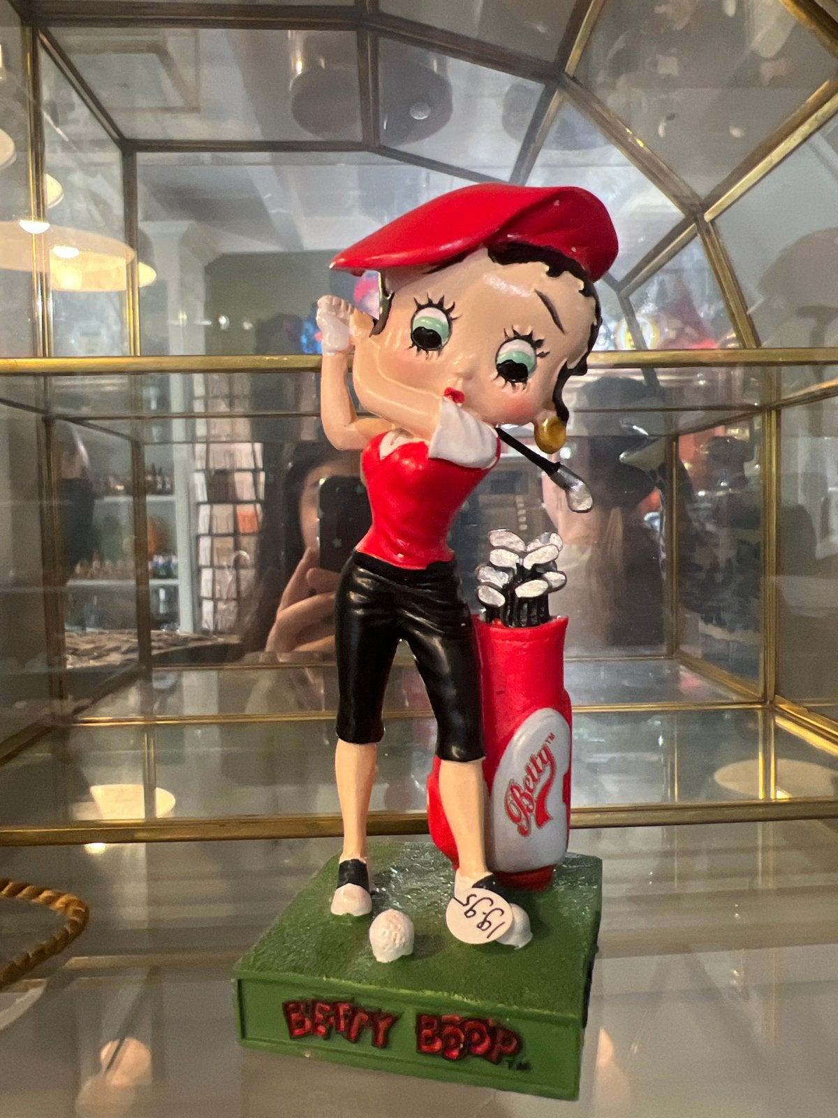 Betty Boop Golfer Beeldje - Vintage Decoratie, Verzamelen, Ophalen of Verzenden, Nieuw, Overige typen