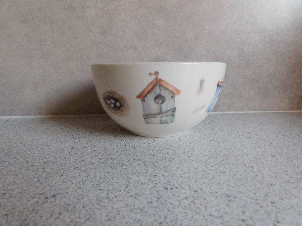 Kom Pimpelmees Spring JET by ter Steege - 12,5 cm, Keramiek, Landelijk/Boerenbont, Ophalen of Verzenden, Zo goed als nieuw