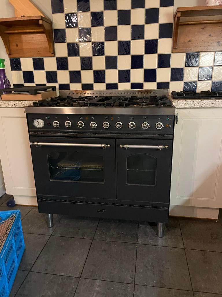 Boretti Fornuis met Dubbele Oven en Gasfornuis, Ophalen, Gebruikt, 60 cm of meer, Gas