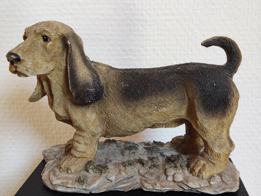 Vintage Basset beeldje, Ophalen of Verzenden, Gebruikt, Dier