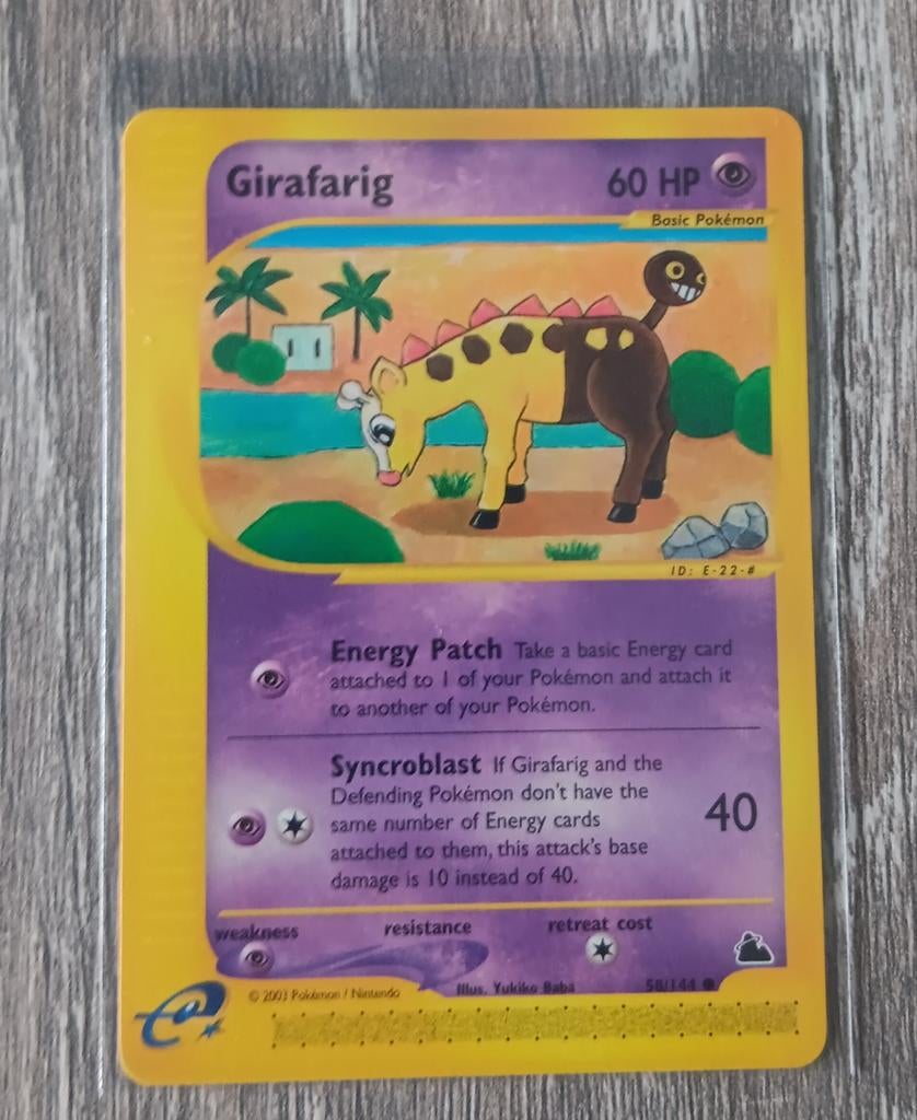 Girafarig Skyridge, Hobby en Vrije tijd, Verzamelkaartspellen | Pokémon, Zo goed als nieuw, Ophalen of Verzenden