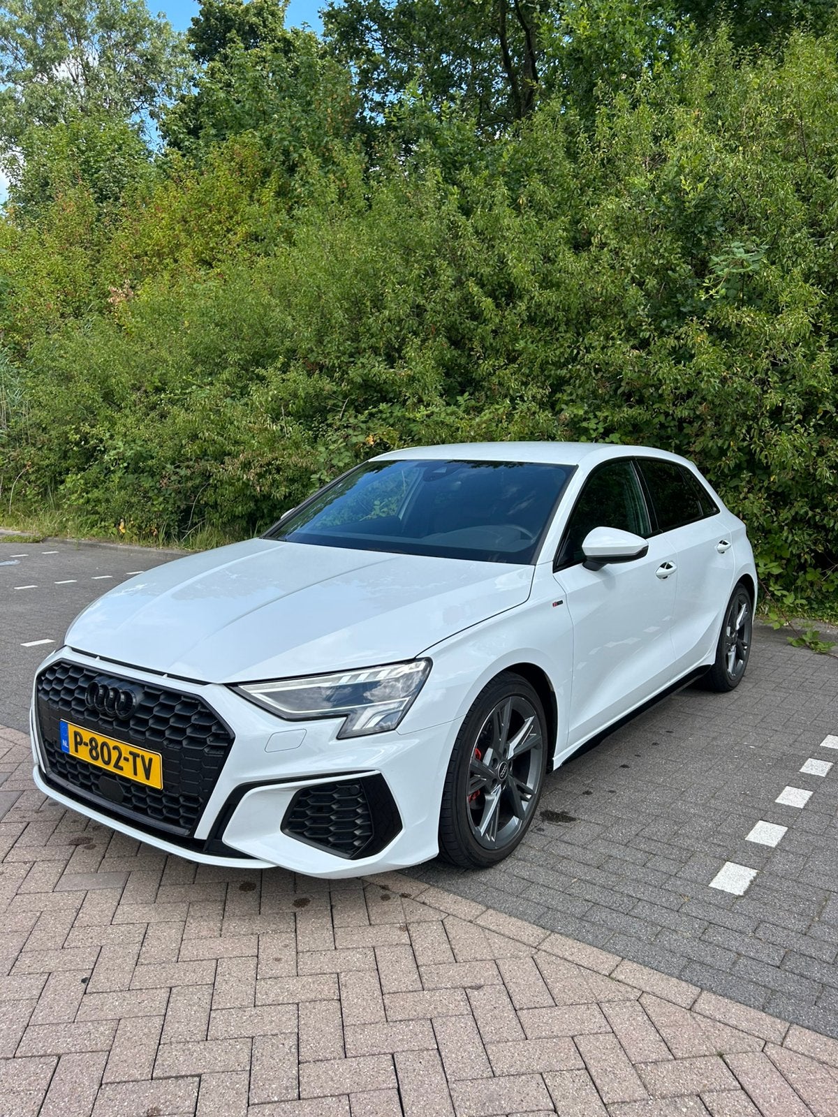Audi A3 Sportback S line Automaat | 2022 | Navi | CarPlay, Auto's, Audi, Wit, Origineel Nederlands, 19 km/l, Particulier