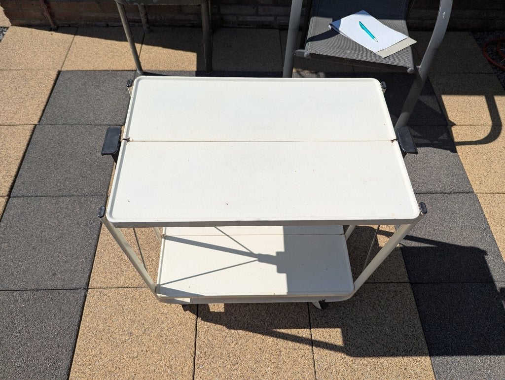 Inklapbare trolley, Ophalen, Keukentrolley, Zo goed als nieuw, Metaal