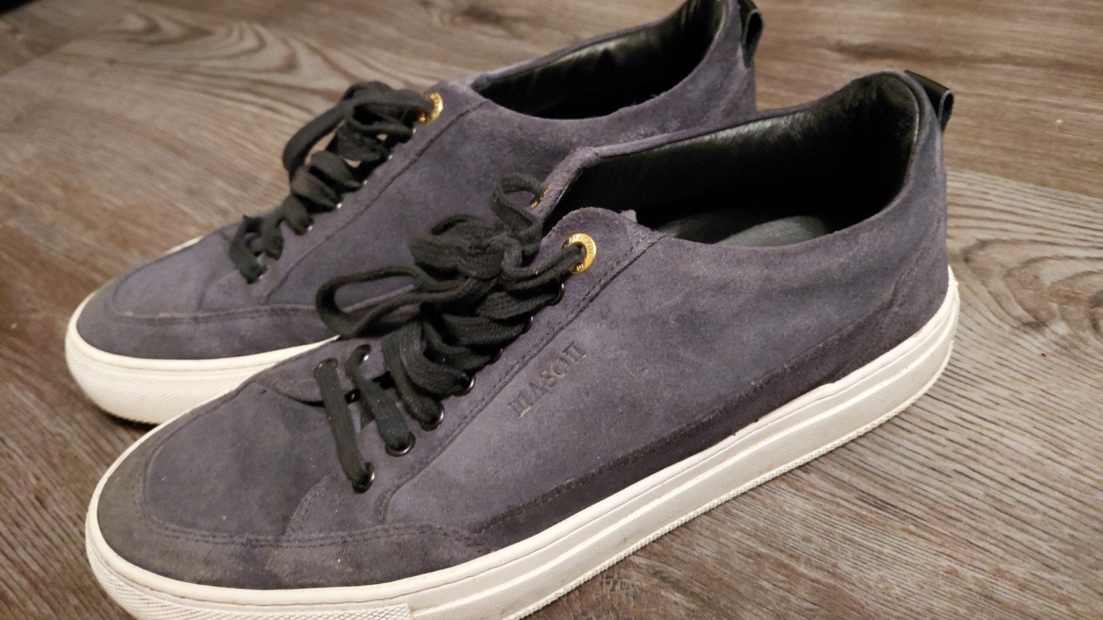 Mason Garments Sneakers - Donkerblauw Suede, Blauw, Ophalen of Verzenden, Sneakers of Gympen, Gedragen