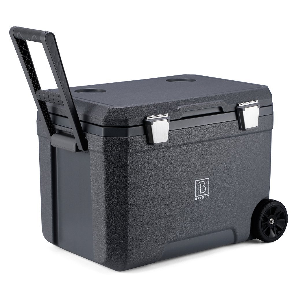 Brisby 45 Liter Koelbox met Wielen en 4 Koelelementen GRIJS, Caravans en Kamperen, Koelboxen, Ophalen, Nieuw, Koelbox, Koelelement