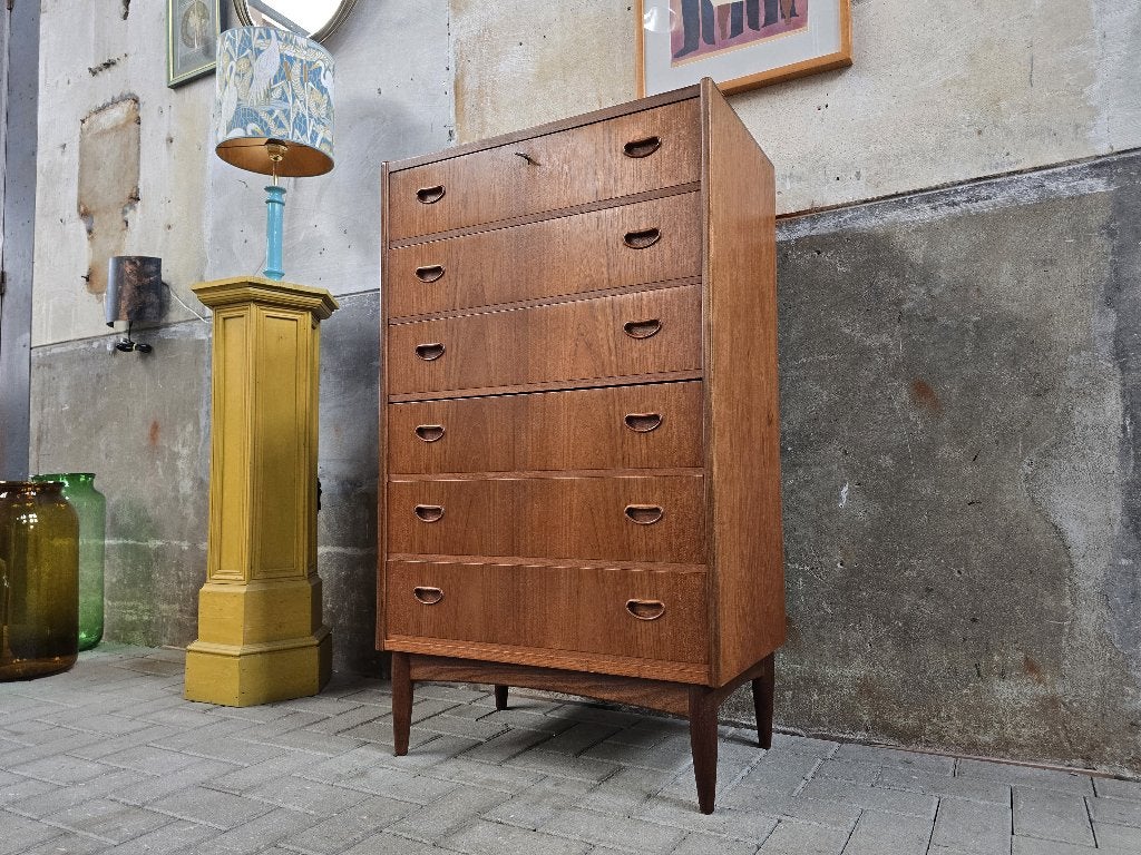 Vintage Deens Design Ladekast Teak Mid Century Laden Kast 4