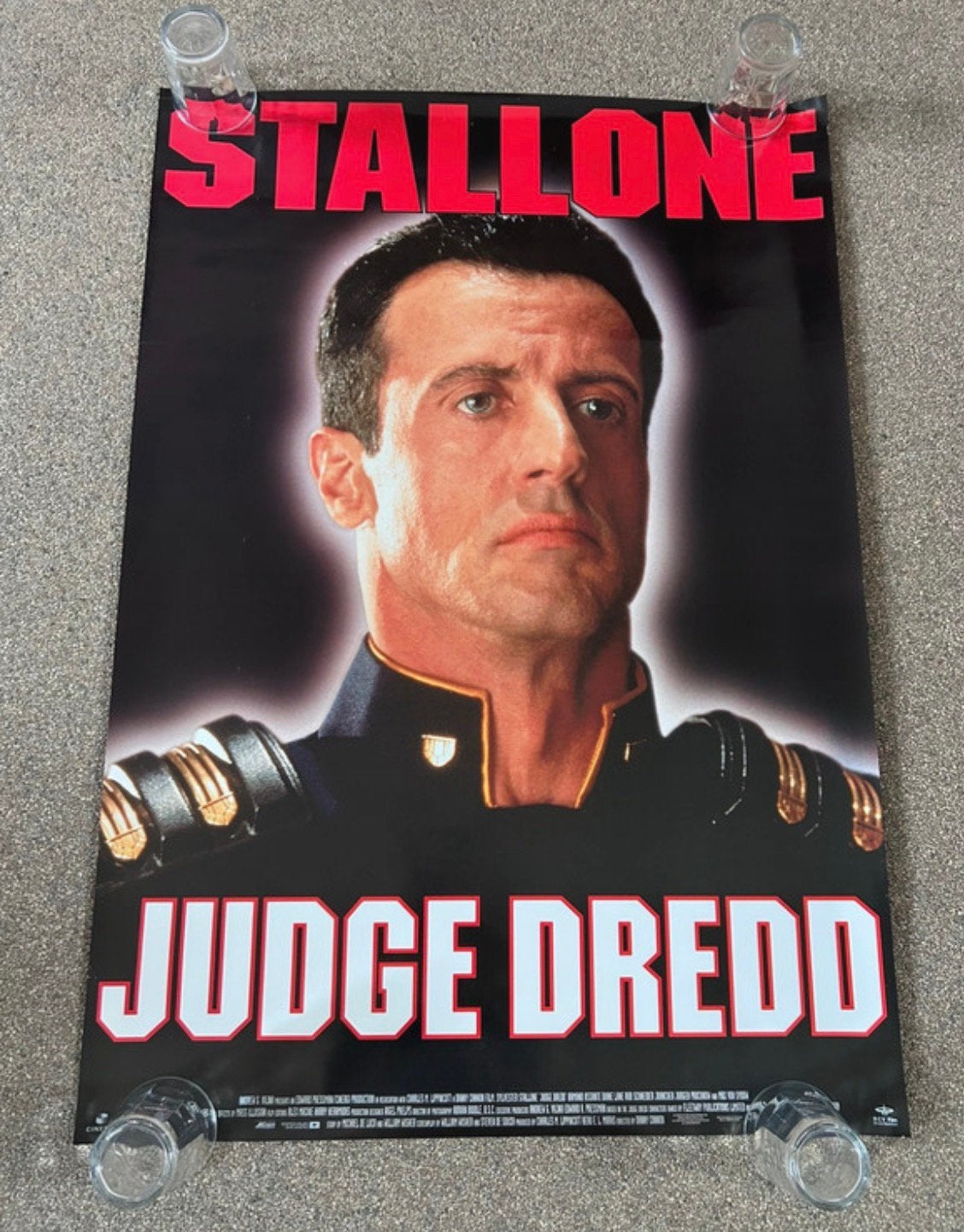 Officieel filmaffiche - Judge Dredd - Sylvester Stallone, Ophalen of Verzenden, Zo goed als nieuw