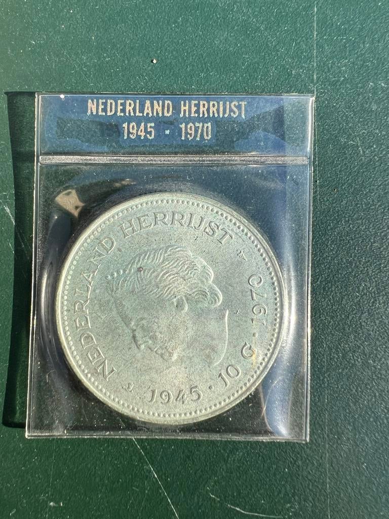 Zilveren tientje 1970 - Nederland Herrijst, Postzegels en Munten, Munten | Nederland, Koningin Juliana, Zilver, Ophalen of Verzenden