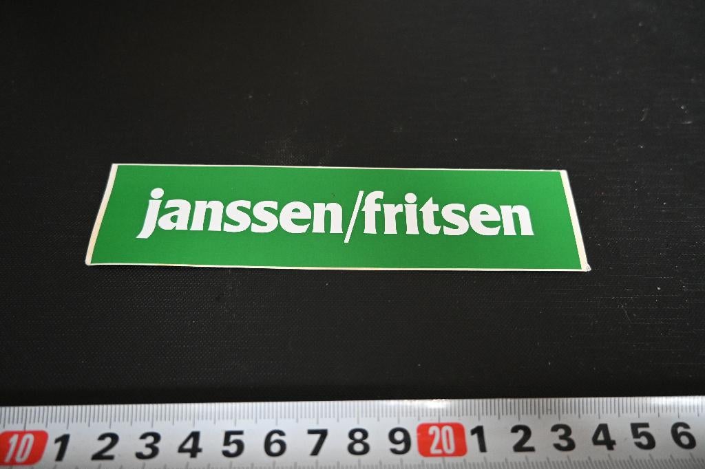 sticker Janssen / Fritsen Helmond, Ophalen, Zo goed als nieuw
