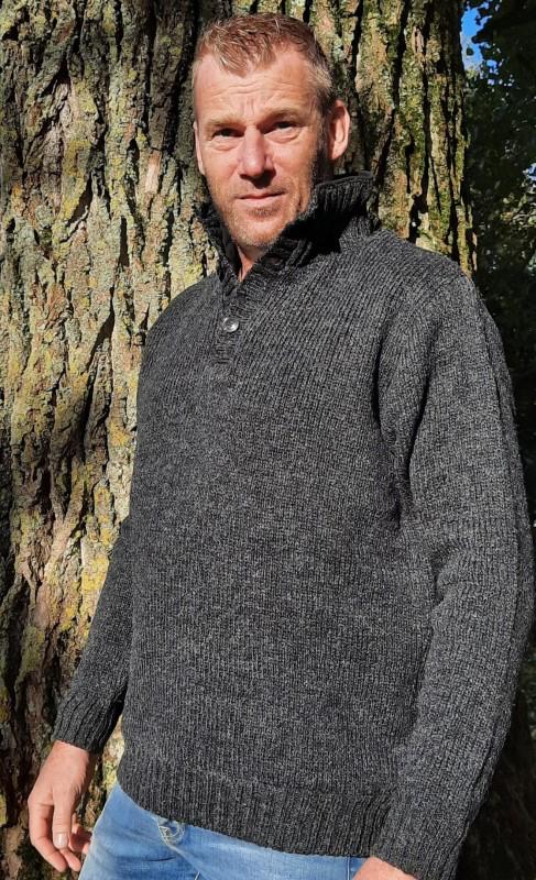 Pure Wool Brian MNL-1701 wollen trui antraciet – 100% wol, Werkschoenendeal, Marktplaats@werkschoenendeal.nl, Pure wool, Nieuw
