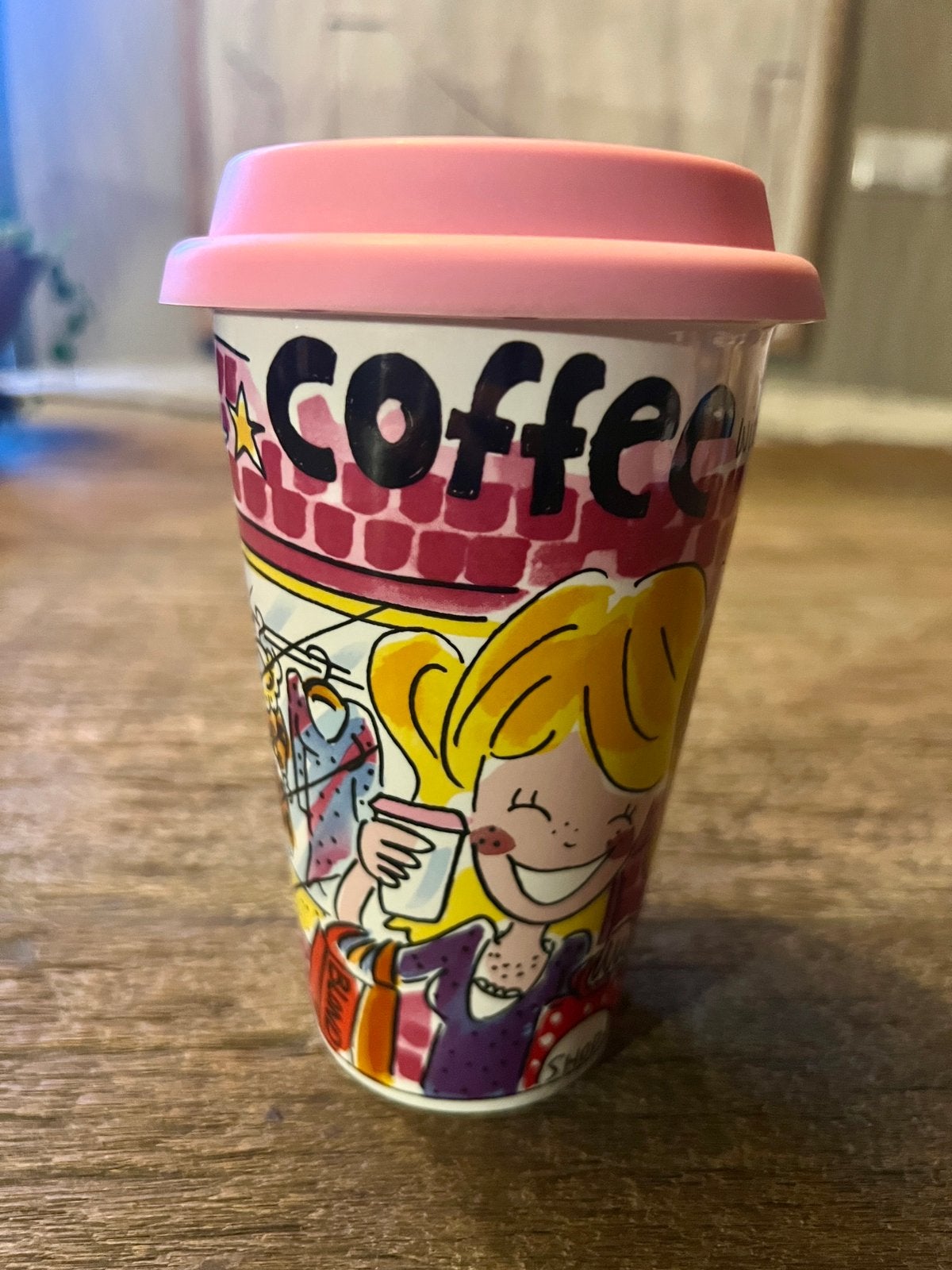 Coffee-to-go-mok ‘BFF’ Blond Amsterdam, Ophalen of Verzenden, Zo goed als nieuw, Aardewerk, Kop(pen) en/of Schotel(s)