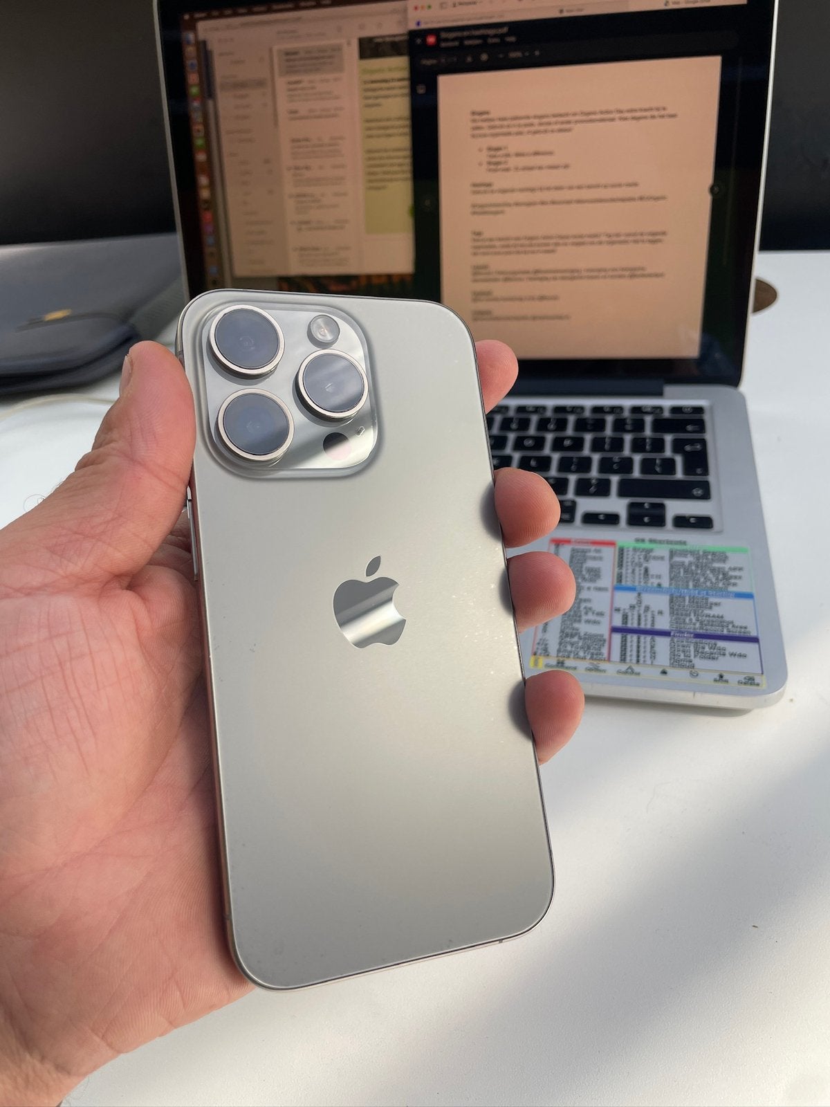 Iphone 15 PRO pro 1TB, Telecommunicatie, Ophalen of Verzenden, Zo goed als nieuw, Zonder simlock, 77 %