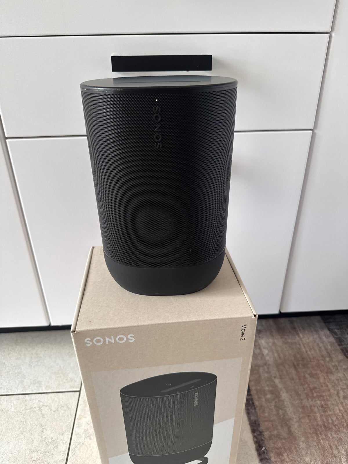 Sonos Move 2 Draagbare Smart Speaker - Zwart, Ophalen of Verzenden, Zo goed als nieuw, Draagbare speaker, Sonos