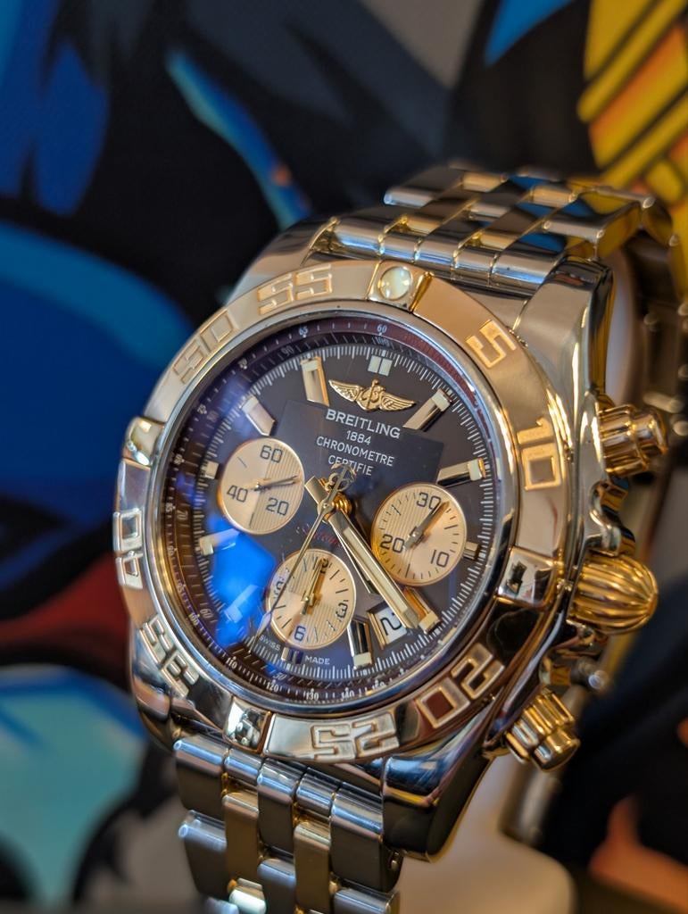 Breitling Chronomat CB0110 Metallica brown, Sieraden, Tassen en Uiterlijk, Horloges | Heren, Ophalen of Verzenden, Zo goed als nieuw