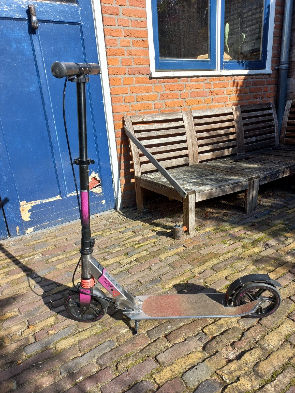Sportieve Oxelo step met voor- en achterrem, inklapbaar, Fietsen en Brommers, Ophalen, Gebruikt, Gewone step, Oxelo (Decathlon)