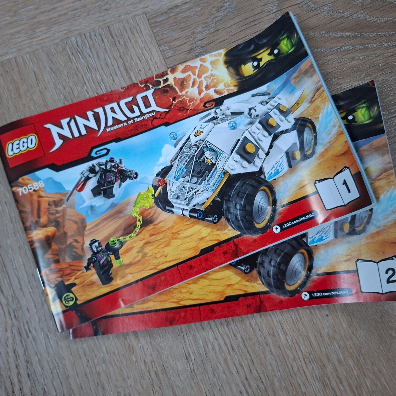 Lego Ninjago Zane Car | set 70588, Lego, Ophalen of Verzenden, Zo goed als nieuw, Complete set