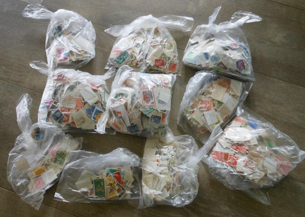 Postzegels restantje  diverse landen ruim 400 gram, Ophalen of Verzenden, Buitenland