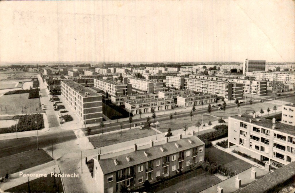Pendrecht - Panorama - Woonwijk, Ophalen of Verzenden, 1960 tot 1980, Gelopen, Zuid-Holland