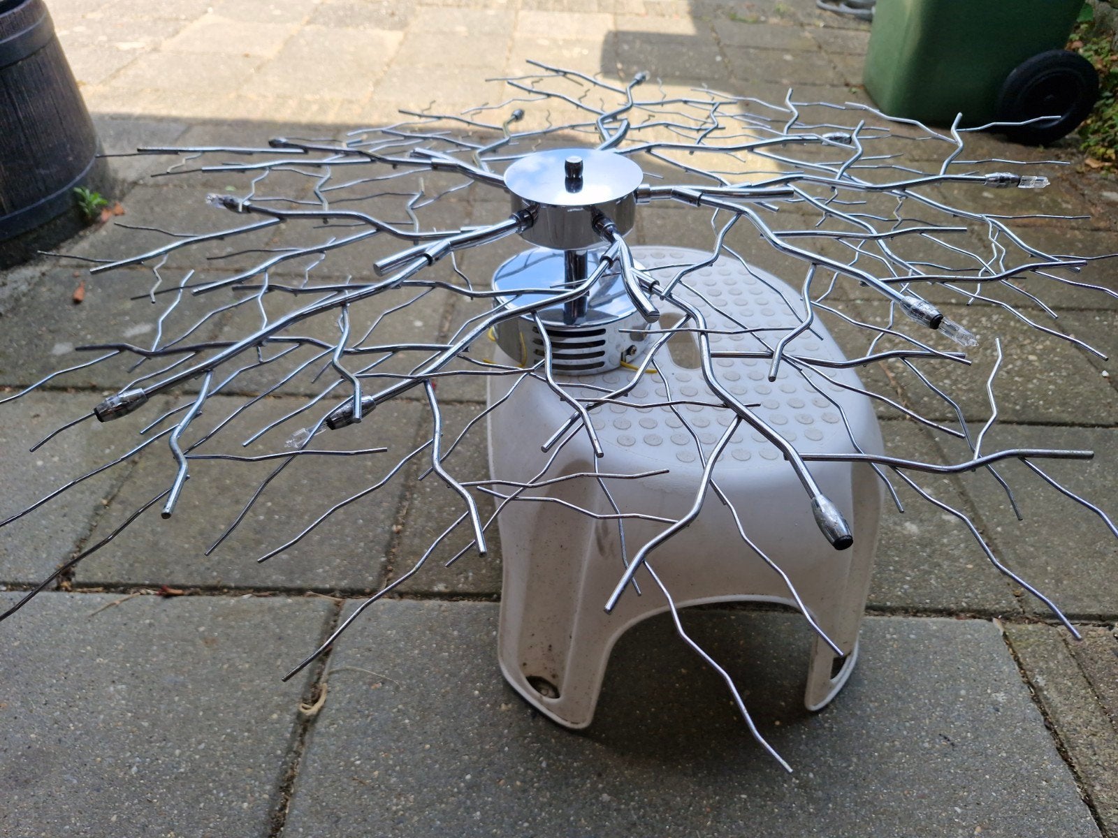 Moderne plafondlamp 'takken' design, Ophalen, Gebruikt, Overige fittingen, Modern, design, takken