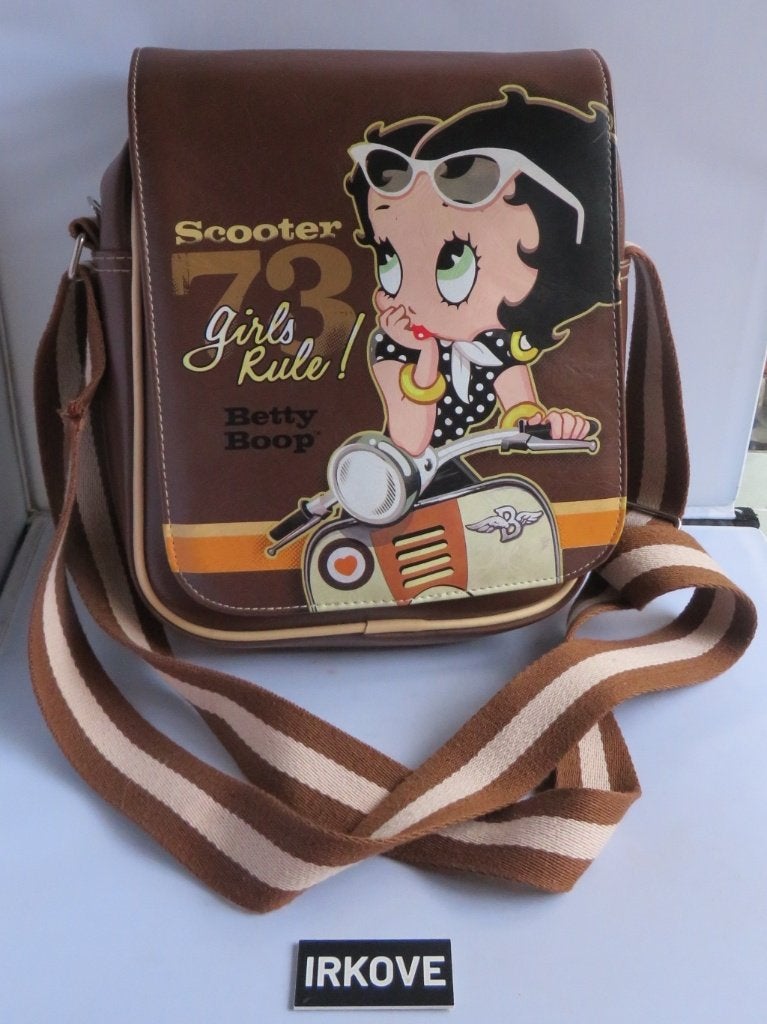 BETTY BOOP * VINTAGE TAS! * Verzamelitem *, Verzenden, Gebruikt, Bruin, Handtas