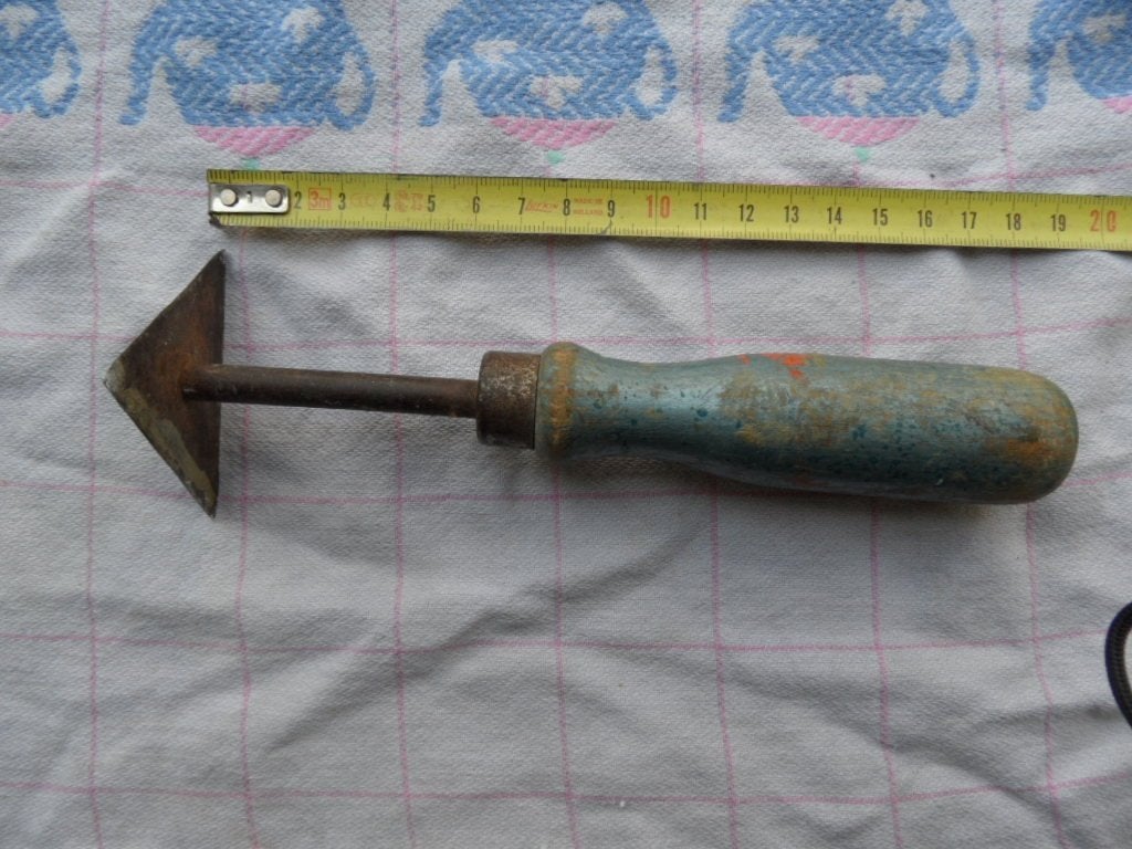 Verfschraper driehoek verfkrabber, Ophalen of Verzenden, Gebruikt