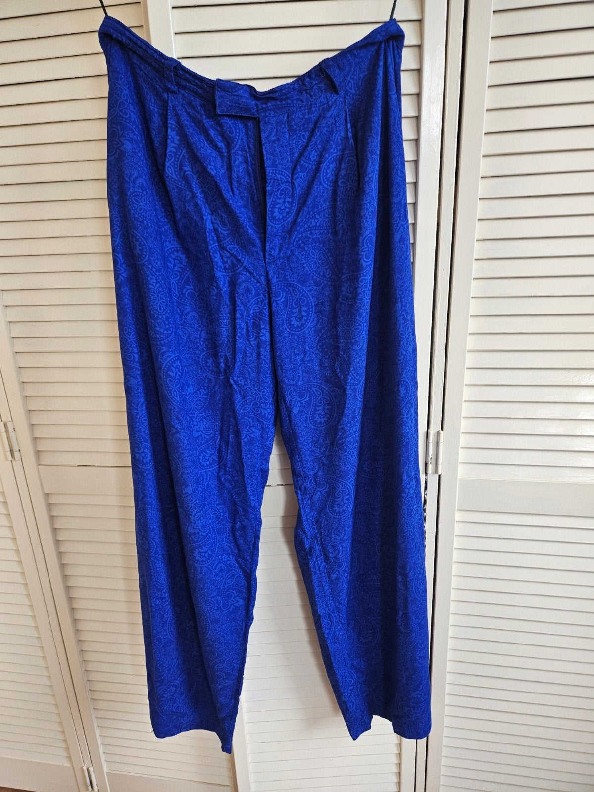 Rainbow koningsblauwe pantalon met Paisley motief, maat 44, Kleding | Dames, Broeken en Pantalons, Rainbow, Blauw, Maat 42/44 (L)