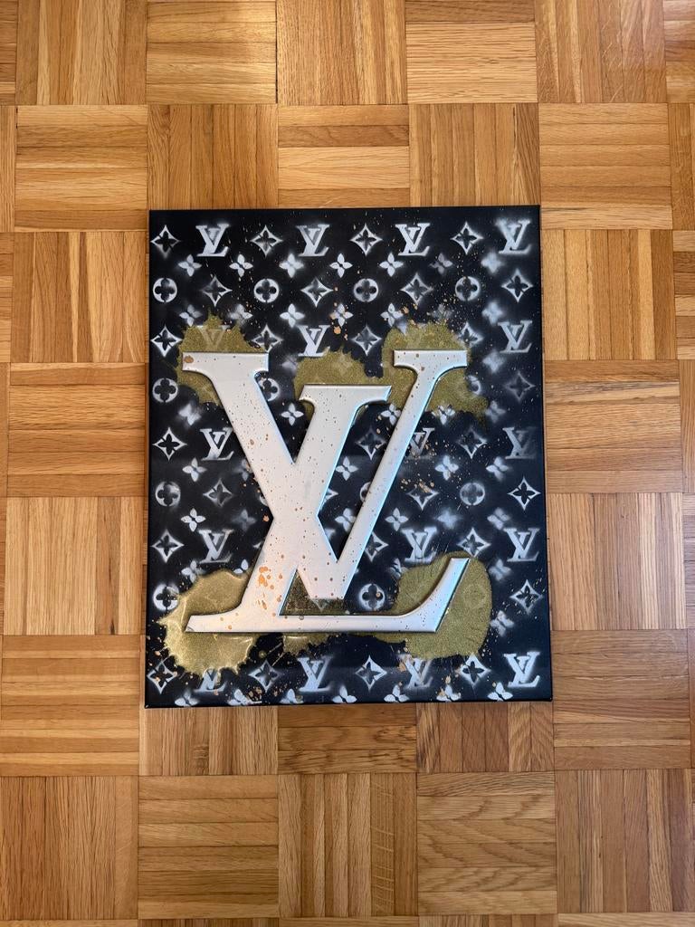 Louis Vuitton Custom Canvas 50x40cm - Uniek Kunstwerk, Ophalen of Verzenden