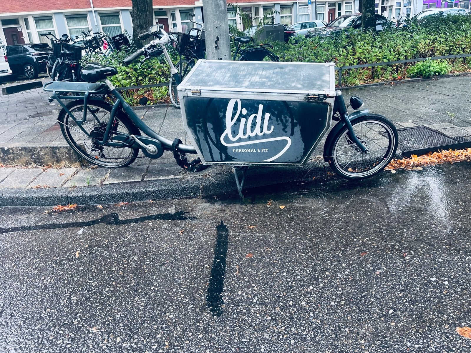Elektrische bakfiets met uitdaging - Lidl branding, Gebruikt, Goederen, Elektrisch, Ophalen