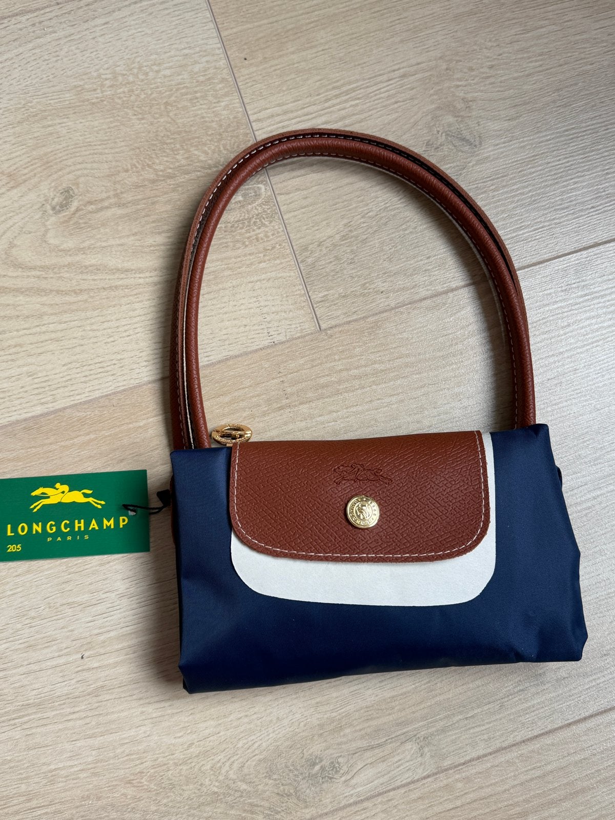 Longchamp donkerblauw in maat L, Ophalen of Verzenden, Nieuw, Blauw, Handtas