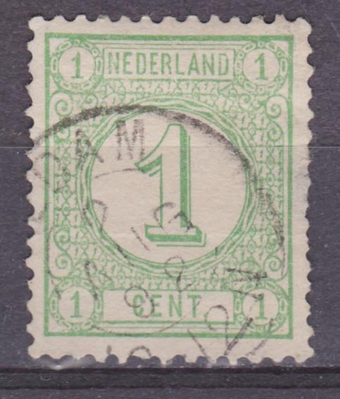 NVPH 31 gebruikt Cijfer 1876 ; OUD NEDERLAND P/STUK, Ophalen of Verzenden, T/m 1940, Gestempeld