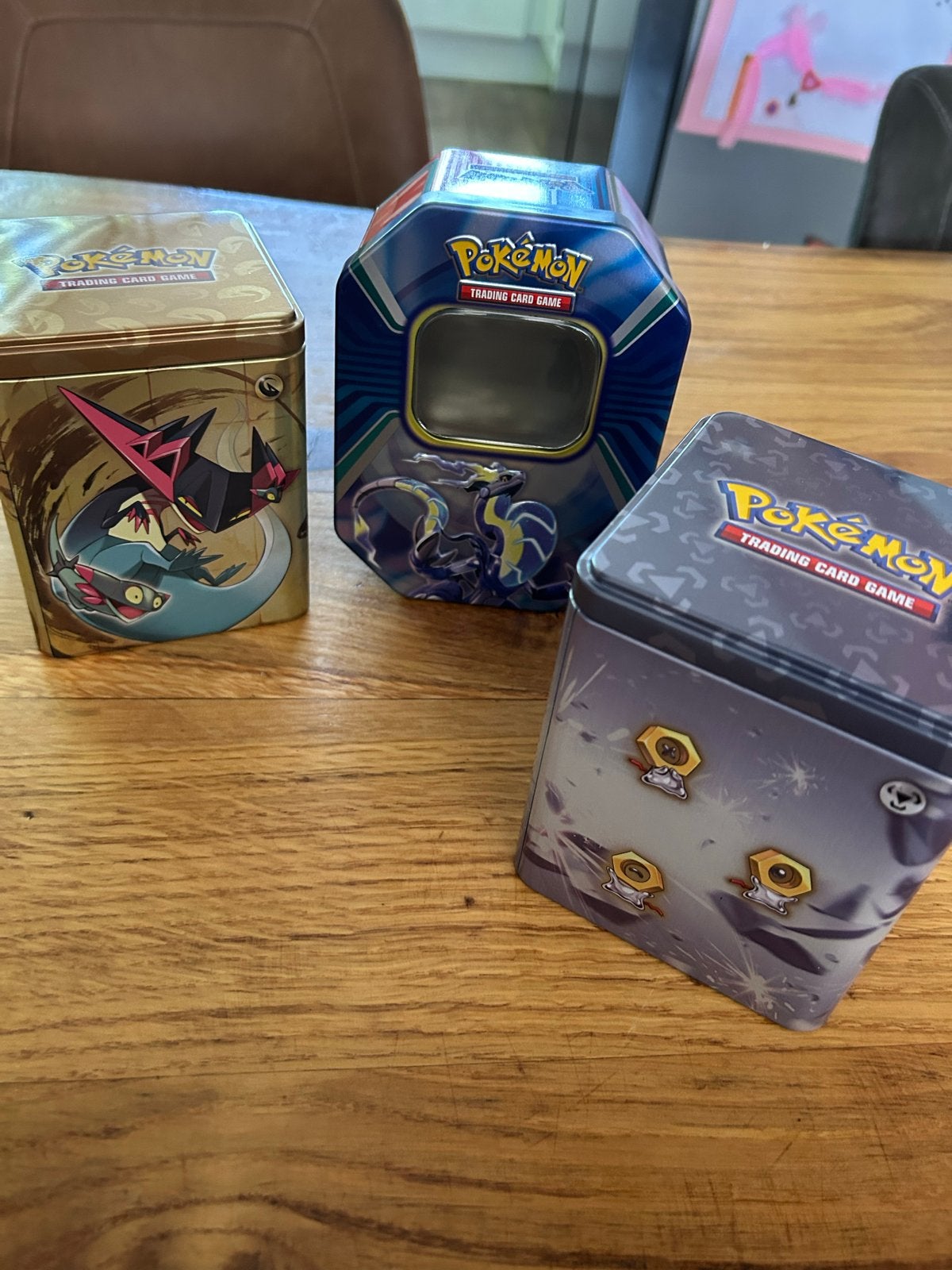 Lege Pokemon blikken - Ideaal voor verzamelaars, Hobby en Vrije tijd, Verzamelkaartspellen | Pokémon, Ophalen of Verzenden, Gebruikt