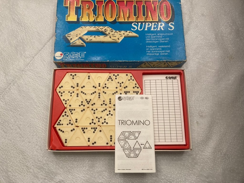 Triomino super s peri spiele vintage in nette complete staat, Een of twee spelers, Ophalen of Verzenden, Gebruikt, Peri Spiele