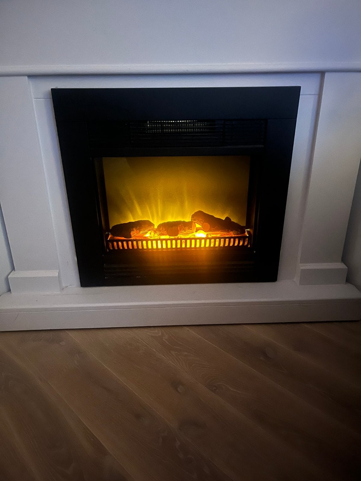 Elektrische sfeerhaard met warmte,zonder ombouw!, Ophalen, Zo goed als nieuw, Inzethaard, Elektrische haard