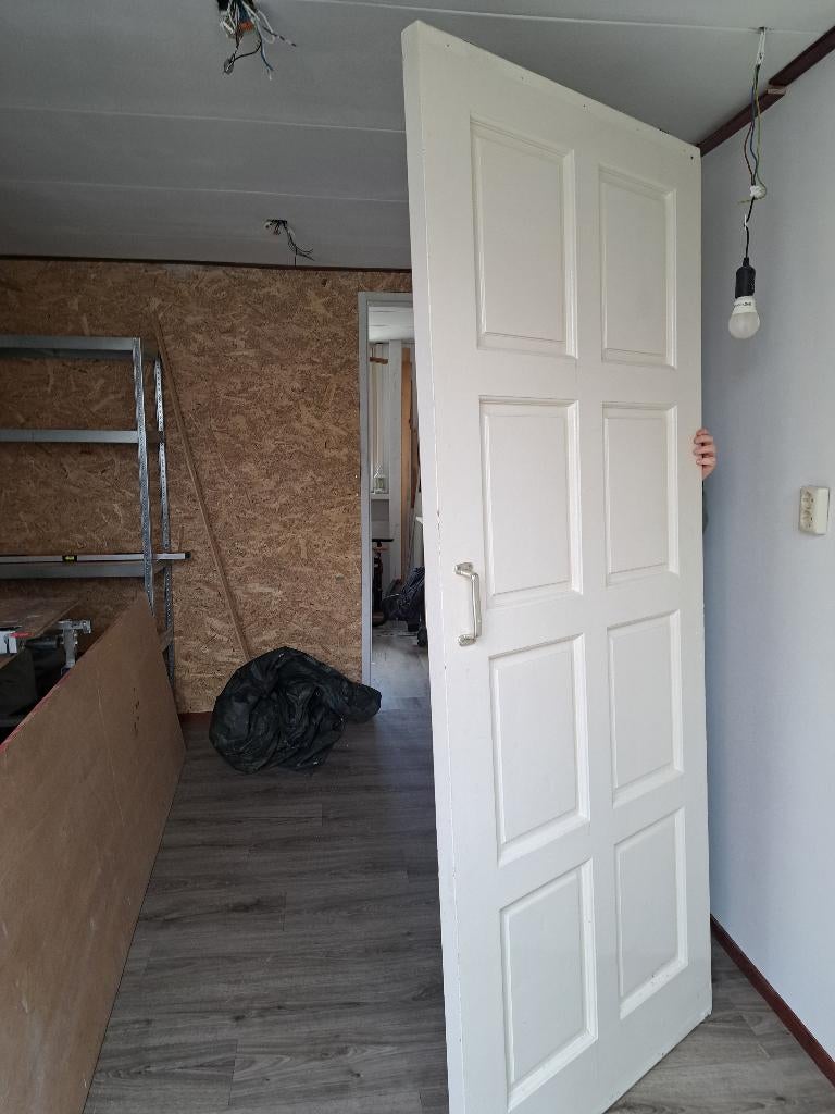 TE KOOP SCHUIFDEUR MET RAIL, Ophalen, Gebruikt, 80 tot 100 cm, Binnendeur