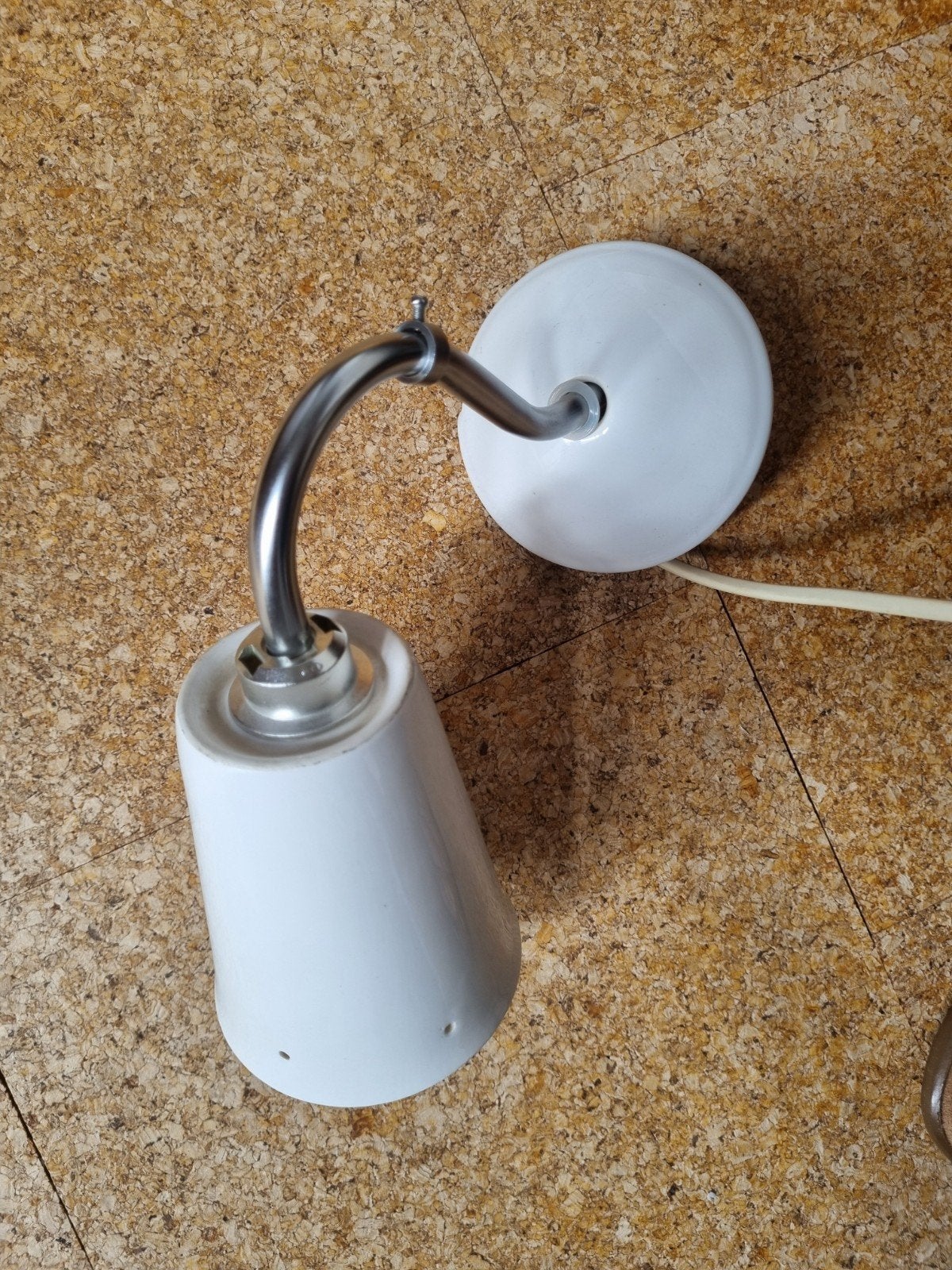 vintage Wit HEMA wandlampje met snoer en schakelaar, Huis en Inrichting, Lampen | Wandlampen, Overige fittingen, Ophalen of Verzenden