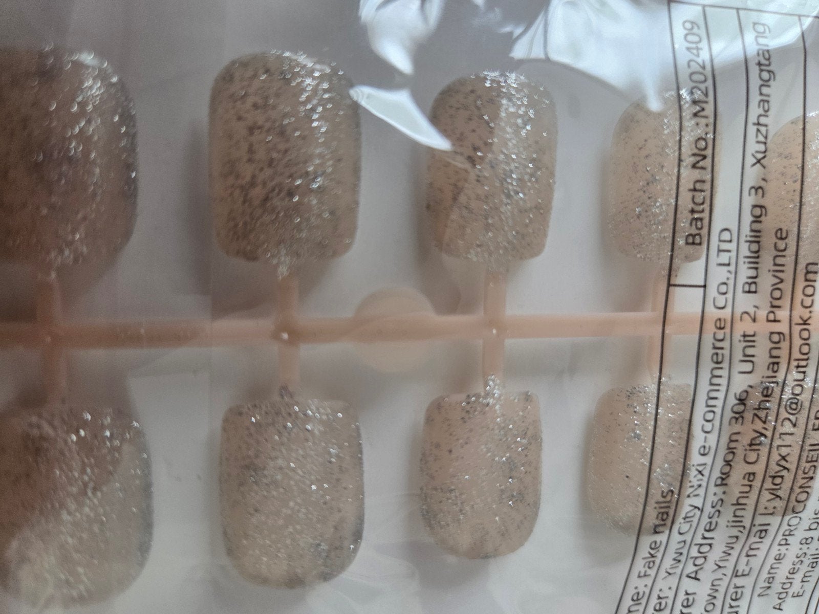 Nepnagels met glitter - Nieuw in verpakking, Ophalen of Verzenden