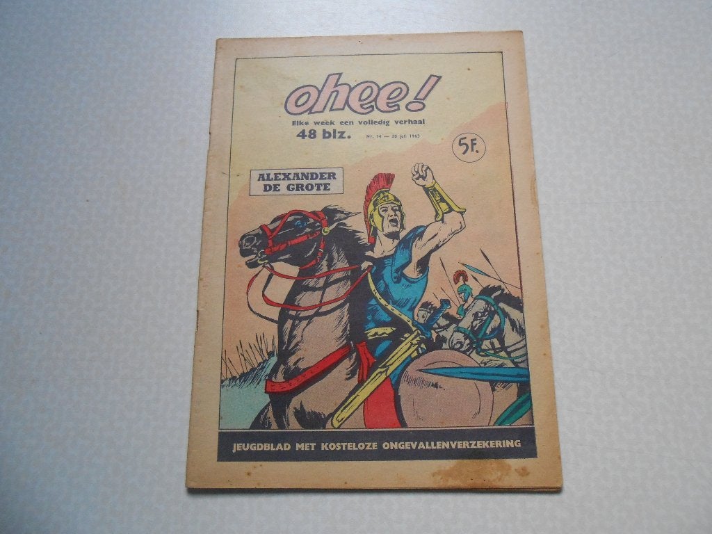 Ohee 14 Alexander De Grote 1963., Eén stripboek, Ophalen of Verzenden, Zo goed als nieuw