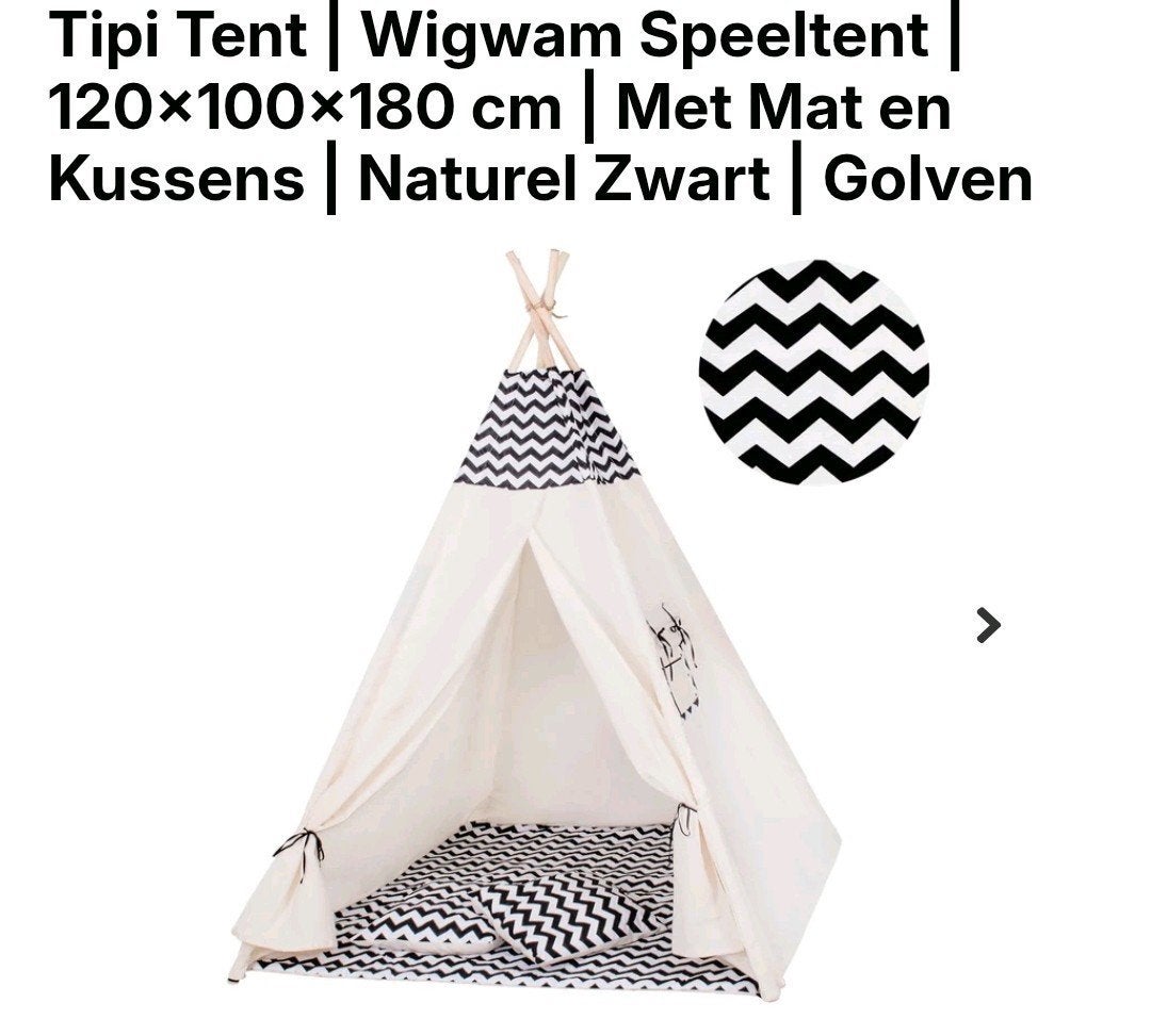 Tipi Tent | Wigwam Speeltent, Ophalen, Nieuw, Overige materialen