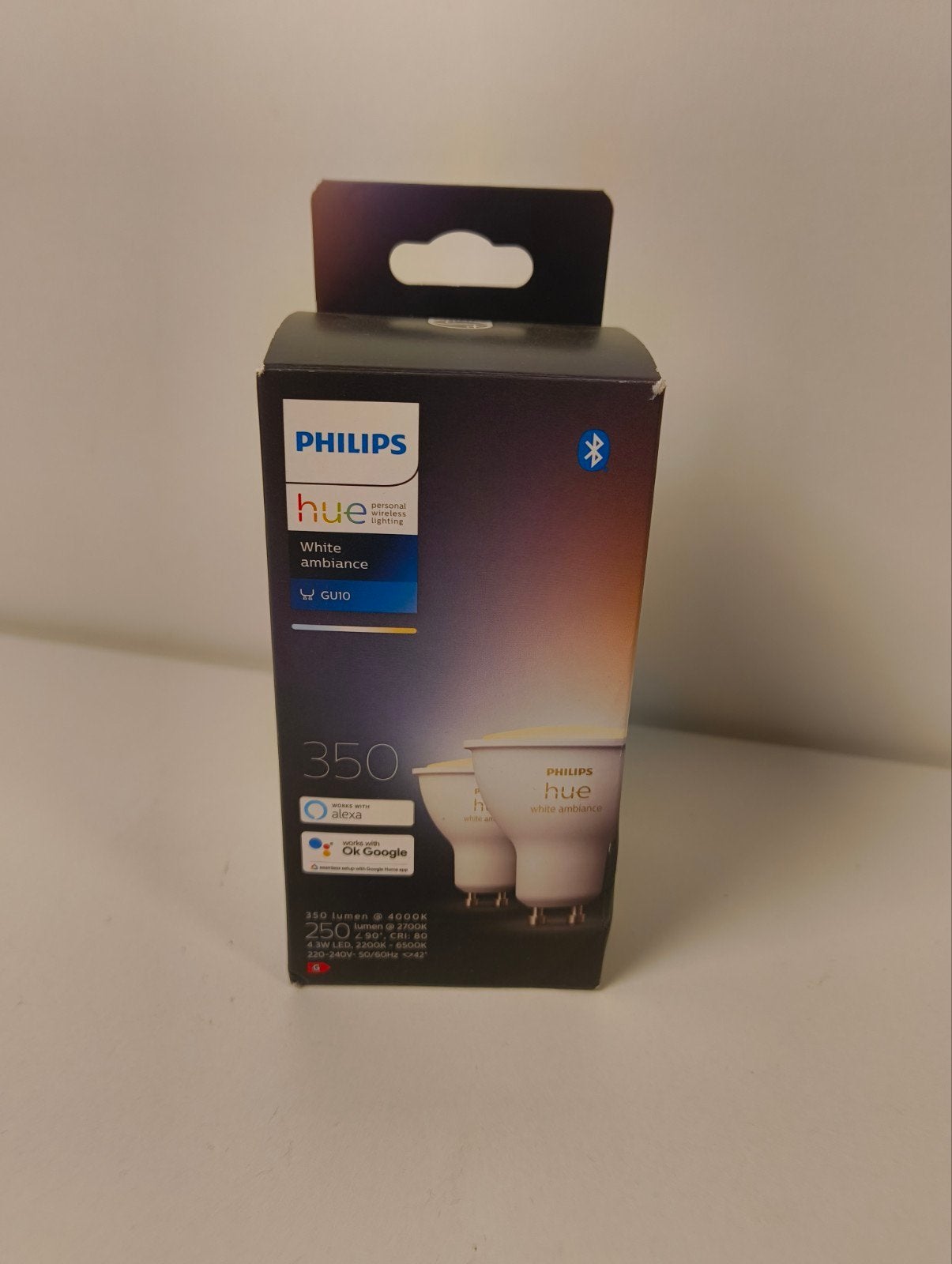 Philips Hue White Ambiance 350 GU10 LED Spot - Nieuw in doos, Wit, GU10, Nieuw, Ophalen of Verzenden