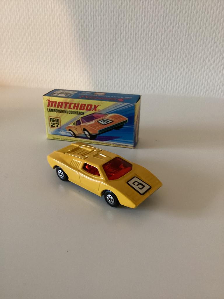 Matchbox nr 27 lamborghini  mint, Ophalen of Verzenden, Zo goed als nieuw