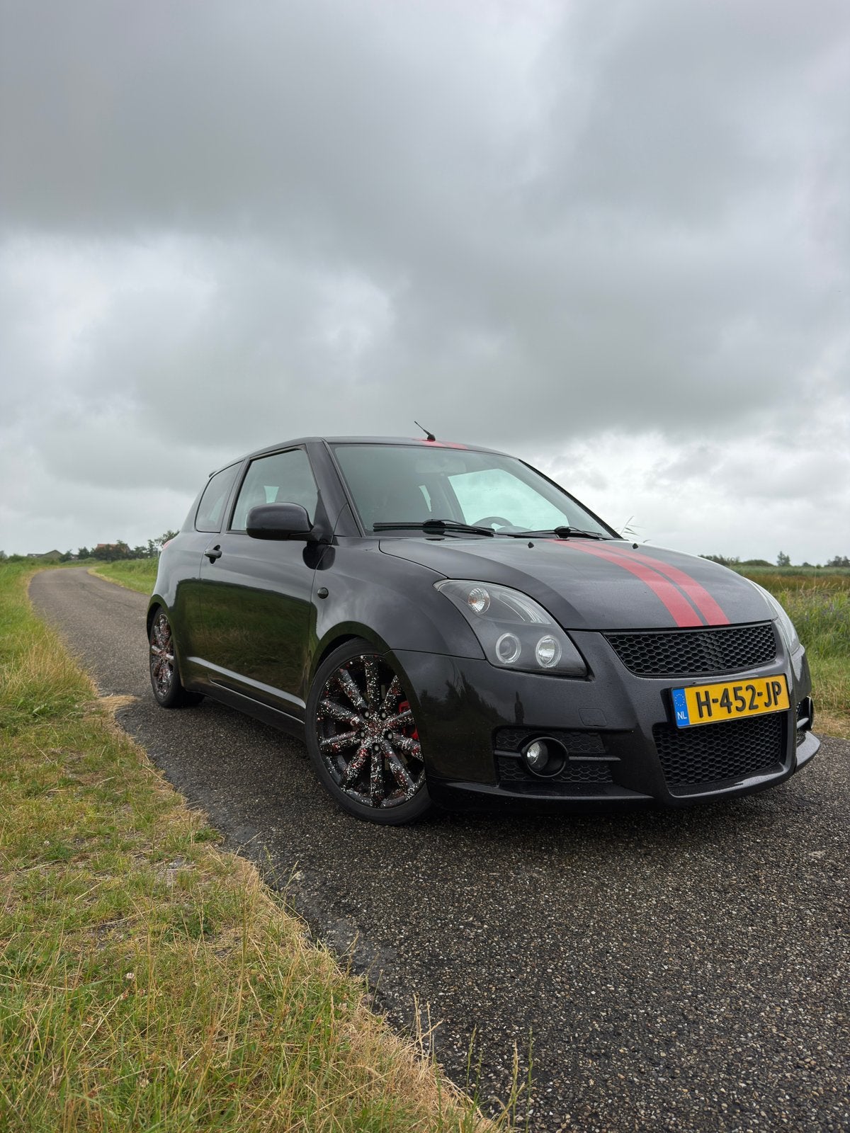 Suzuki Swift 1.6 3D Sport 2008 Zwart, Auto's, Suzuki, Particulier, Swift, Benzine, E, Hatchback, Handgeschakeld, Geïmporteerd
